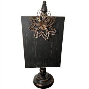 Black Picture Frame or Note Holder